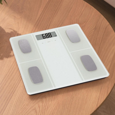 Showerdrape Frosted Body Fat Analyser Bathroom Scales Price Comparisons | Compare The Build
