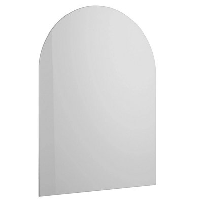 Showerdrape Hampton Arched Frameless Bathroom Mirror Small (L)600mm (W)450mm