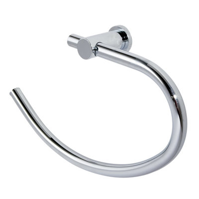 Showerdrape Infinity Chrome Stainless Steel Wall Mounted Towel Ring