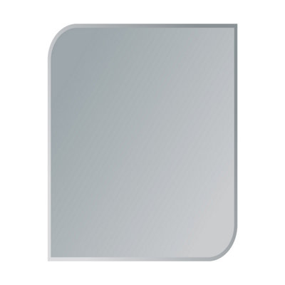 Showerdrape Islington Rectangular Frameless Bathroom Mirror (L)600mm (W)450mm