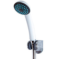 Showerdrape Iso White Single-spray Pattern Shower Head