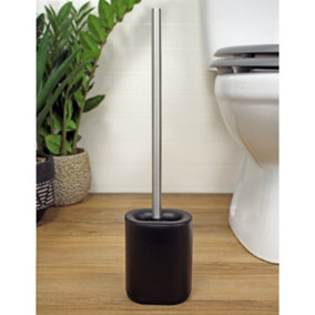 Showerdrape Keto Black Toilet Brush & Holder