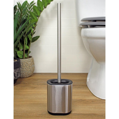 Showerdrape Keto Stainless Steel Satin Toilet Brush & Holder Price Comparisons | Compare The Build