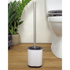 Showerdrape Keto White Toilet Brush & Holder