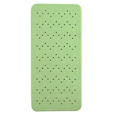 Showerdrape Large Antislip Bath Mat Green (L)740mm (W)340mm DIY at B&Q