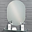Showerdrape Lincoln Oval Frameless Bathroom Mirror Small (L)600mm (W)450mm