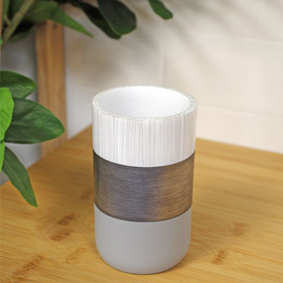 Showerdrape Luxe Resin Freestanding Bathroom Tumbler