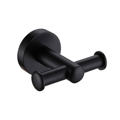 Showerdrape Modernity Black Stainless Steel Wall Mounted Robe Hook