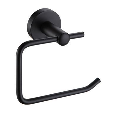 Showerdrape Modernity Black Stainless Steel Wall Mounted Toilet Roll Holder Price Comparisons | Compare The Build