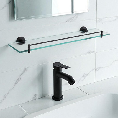 Showerdrape Modernity Black Wall Mounted Vanity Shelf