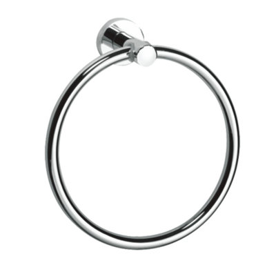 Showerdrape Modernity Chrome Stainless Steel Wall Mounted Towel Ring