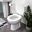 Showerdrape Norfolk White and Chrome Toilet Seat Soft Close