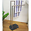 Showerdrape Octavia Grey Marble Resin Towel Stand Freestanding (W)470mm