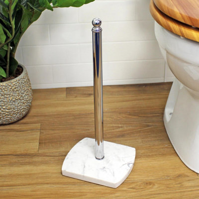 Showerdrape Octavia White Marble & Chrome Spare Toilet Roll Holder Price Comparisons | Compare The Build