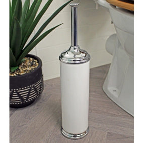 STAINLESS STEEL PLASTIC CERAMIC TOILET BRUSH AND HOLDER FREE STANDING  BATHROOM