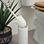 Showerdrape Opera Ceramic Chrome Toilet Brush & Holder Freestanding