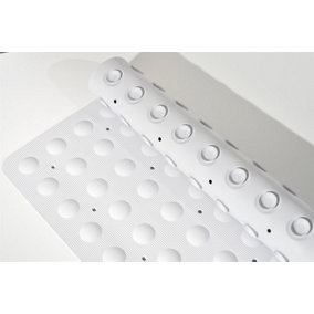 Showerdrape Orbit White Anti Slip Shower Mat 55cm x 55cm