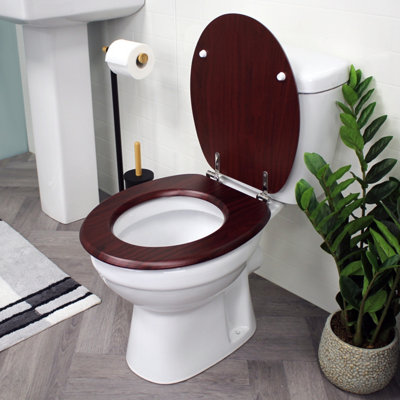 Chrome toilet deals seat