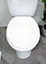 Showerdrape Oxford White and Chrome Toilet Seat