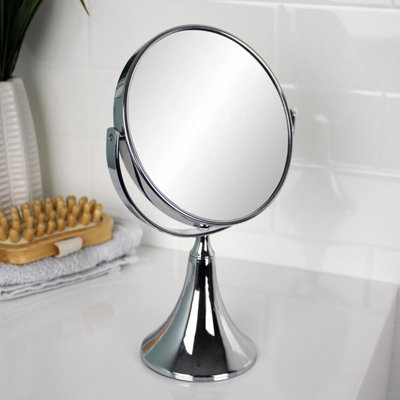 Showerdrape Panos 3x Magnifying Chrome Makeup Vanity Mirror