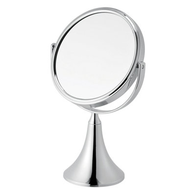 Showerdrape Panos Round 3x Magnification Double Sided Vanity Mirror (H)26cm (W)16cm