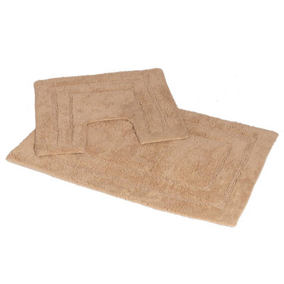 Showerdrape Pinnacle Biscuit 2 Piece 100% Cotton Bath Mat Set Price Comparisons | Compare The Build