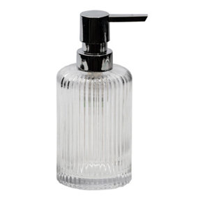 Showerdrape Regent Glass Freestanding Liquid Soap Dispenser