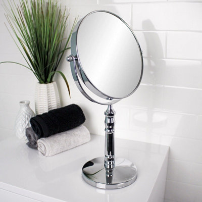 Showerdrape Rho 5x Magnifying Chrome Makeup Vanity Mirror