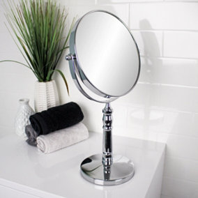 Showerdrape Rho Round 5x Magnification Double Sided Vanity Mirror (H)38cm (W)19cm