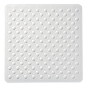 Showerdrape Sola White Anti-slip Shower Mat (L)530mm (W)530mm