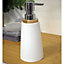 Showerdrape Sonata Resin Liquid Soap Dispenser White