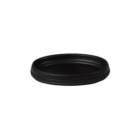 Showerdrape Strata Black Soap Dish (W)130mm