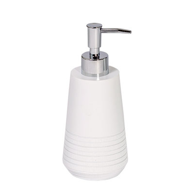 Showerdrape Strata White Resin Freestanding Liquid Soap Dispenser Price Comparisons | Compare The Build