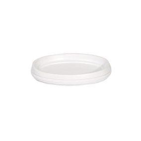 Showerdrape Strata White  Soap Dish Resin (W)130mm