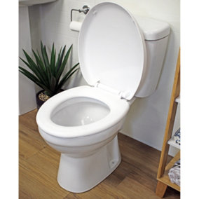Showerdrape Toledo White Toilet Seat