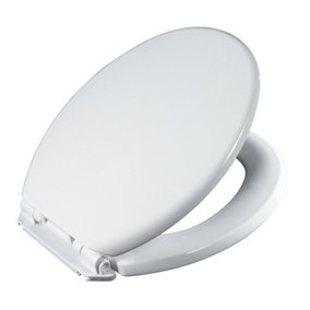 Showerdrape Toledo White Wrap Over Plastic Toilet Seat