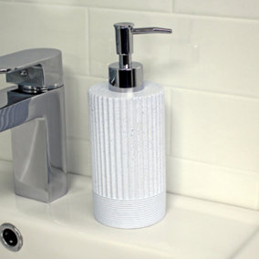 Showerdrape Tranquil Resin Liquid Soap Dispenser pale Blue