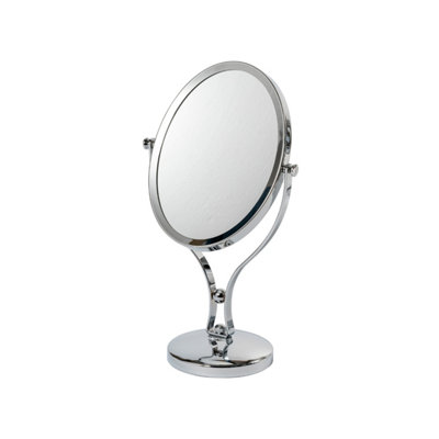 Showerdrape Triton 5x Magnifying Chrome Oval Makeup Vanity Mirror