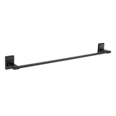 Showerdrape Unity 500mm Black Stainless Steel Wall Mounted Towel Rail Price Comparisons | Compare The Build