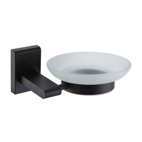 Showerdrape Unity Rust Proof Black Stainless Steel Soap Dish Wall Mounted