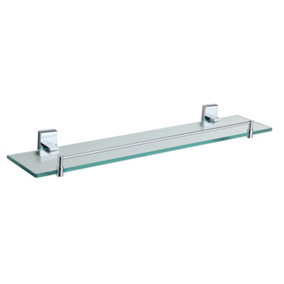 Showerdrape Unity Rust Proof Stainless Steel and Glass Vanity Shelf Wall Mounted