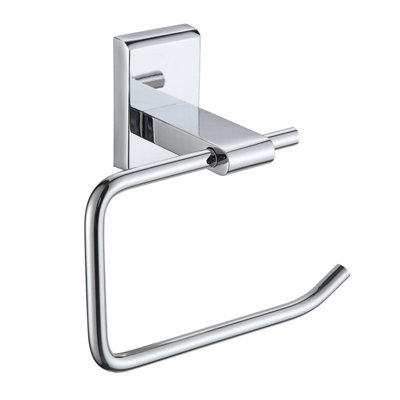 Showerdrape Unity Stainless Steel Chrome Toilet Roll Holder Wall ...