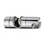 Showerdrape Universal Shower Rail Slider Attachment Chrome Riser Rail For 18-25mm Riser Rail