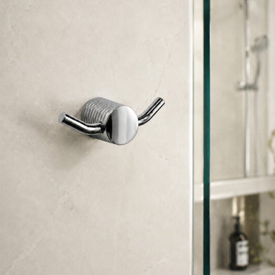 Showerdrape Vitality Chrome Stainless Steel Wall Mounted Robe Hook