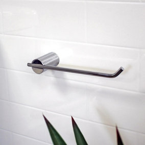 Showerdrape Vitality Chrome Stainless Steel Wall Mounted Toilet Roll Holder