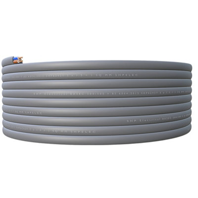 SHPELEC Electrical Grey Twin and Earth 6242YH Cable - 1.5mm Lighting LED Twin and Earth 6242YH Cable - 100m
