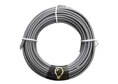 SHPELEC Electrical Grey Twin and Earth 6242YH Cable - 2.5mm Mains Socket Ring Twin and Earth 6242YH Cable - 20m