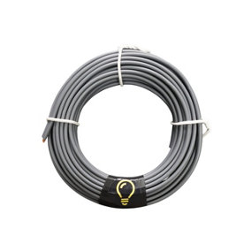 SHPELEC Electrical Grey Twin and Earth Cable - 10mm 6242Y Cable - 10m
