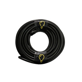 SHPELEC FLEXIBLE Black Cable 3183Y 1.0mm BASEC Approved Black PVC LED Lighting Cable 5m