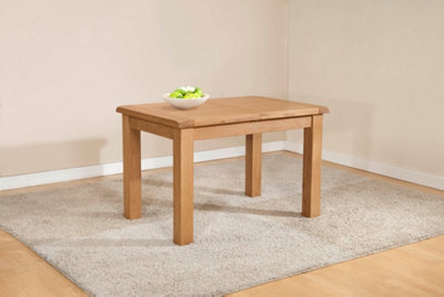 Shrewsbury Dining Table with 1 Extension (Extends To 153cm) - L80 x W120 x H76 cm - Oak